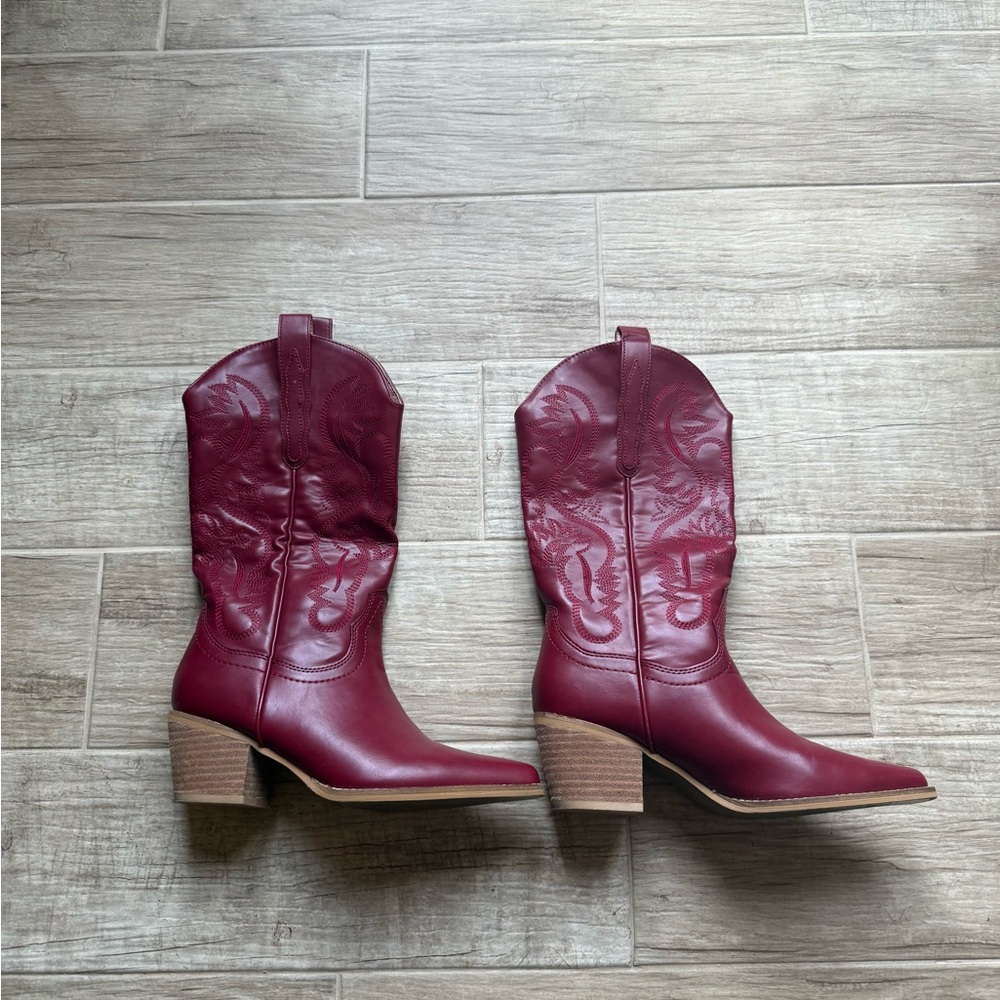 ARIDER GIRL Red Boots (deep red)